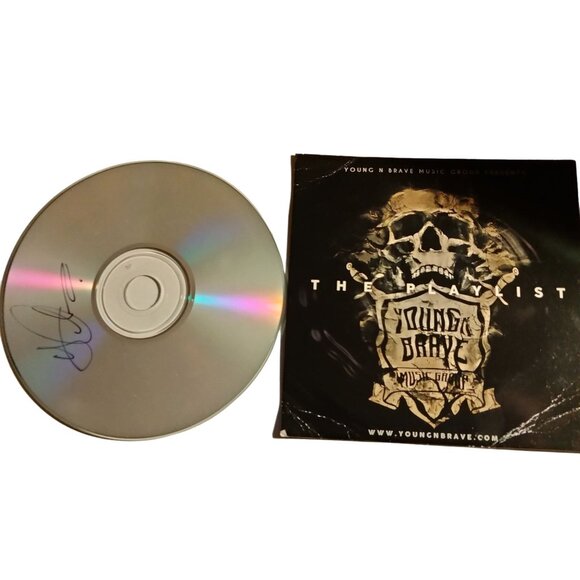 Young N Brave Playlist BMG Rapper King Louie Rico Bandana Signed Young Ace CD - Picture 1 of 5